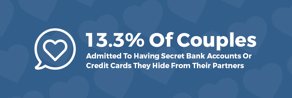 couples have secret bank accounts and credit cards