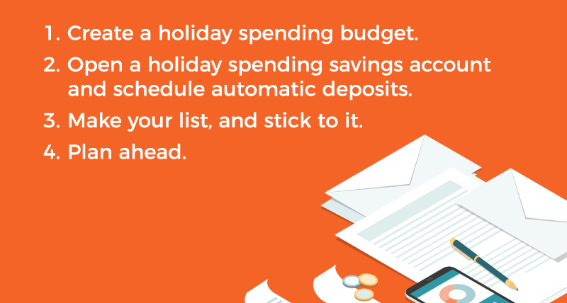 Create a holiday spending budget